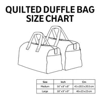 Mushroom Personalized Quilted Duffle Bag QV47 4