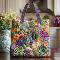 Handcrafted Bag | Succulents 1