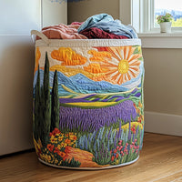 Bright Meadow | Quilted Storage Basket 7