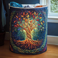 Tree of Life | Quilted Storage Basket 1
