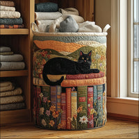 Cozy Cat | Quilted Storage Basket 1