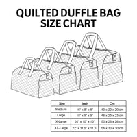 Vintage Hippie VW Bus Quilted Duffle Bag TP33 4