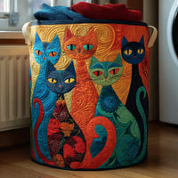 Cat Quilted | Quilted Storage Basket 1