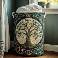 Tree of Life | Quilted Storage Basket 8