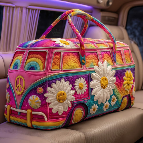 Hippie Van Quilted Duffle Bag QV26