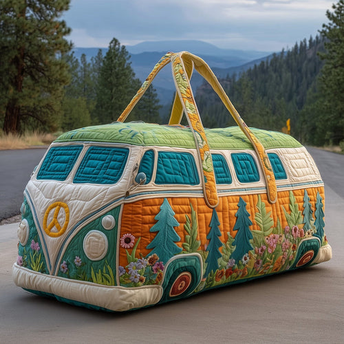 Hippie Van Quilted Duffle Bag QV36