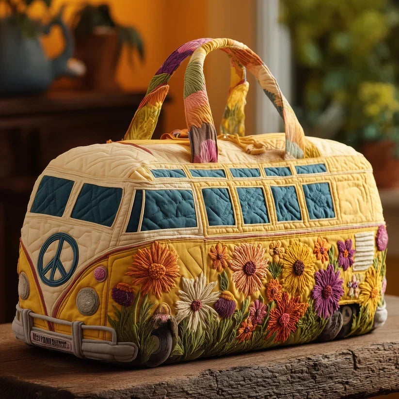 Hippie Van Quilted Duffle Bag QV31
