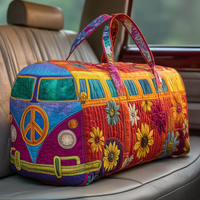 Hippie Van Quilted Duffle Bag QV25 1
