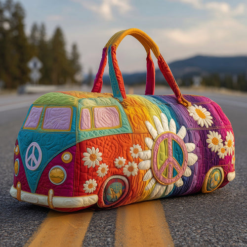 Hippie Journey Quilted Duffle Bag QV32