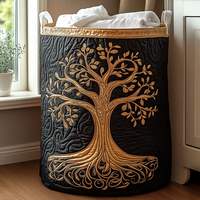 Tree of Life | Quilted Storage Basket 8