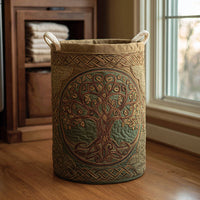 Tree of Life | Quilted Storage Basket 5