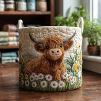 Highland Charm | Quilted Storage Basket 1