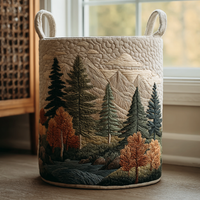 Mountain View | Quilted Storage Basket 1