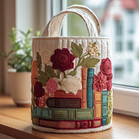Bookish Garden | Quilted Storage Basket 8