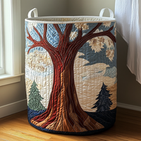 Tree of Life | Quilted Storage Basket 10