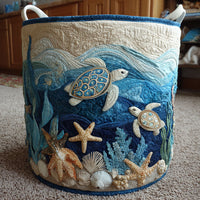 Turtle Ocean | Quilted Storage Basket 7