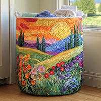 Bright Meadow | Quilted Storage Basket 5