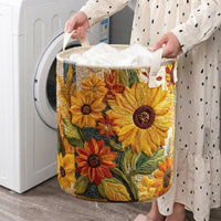 Sunflower Dream | Quilted Storage Basket 5