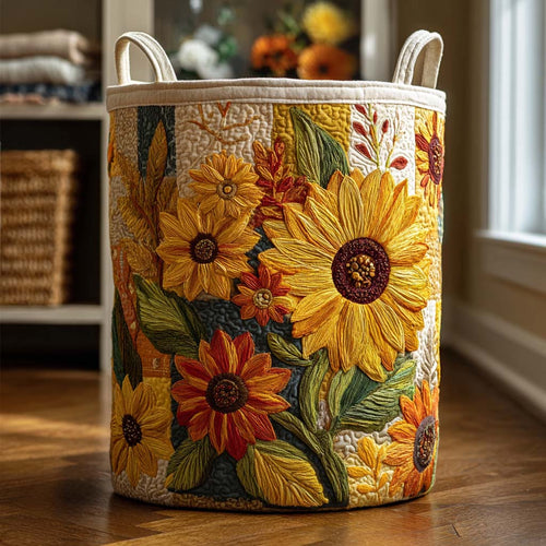 Sunflower Dream | Quilted Storage Basket