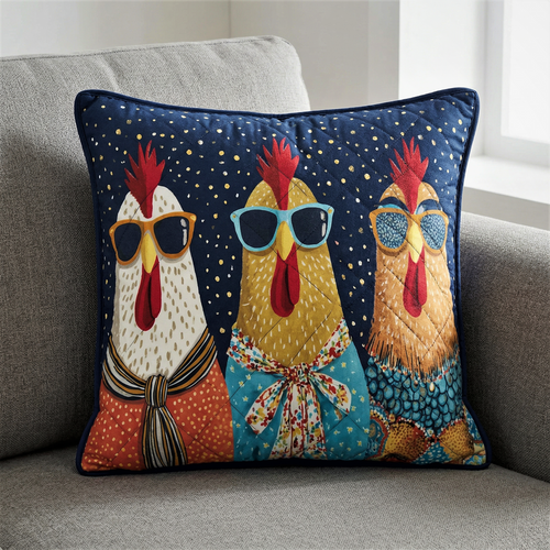 Sunny Cluckers | Handcrafted Pillow Case