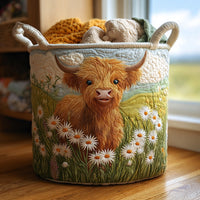Highland Charm | Quilted Storage Basket 8