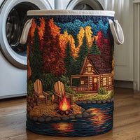 Midnight Harmony Quilted Laundry Basket 1