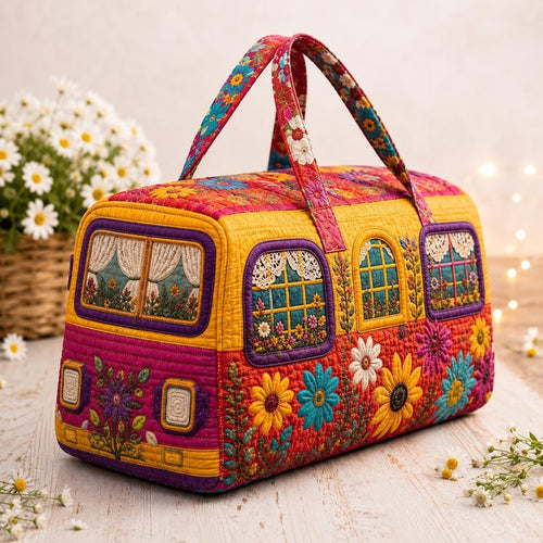 Floral Garden Quilted Duffle Bag LD05