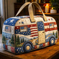 Retro Camper Quilted Duffle Bag LD06 1