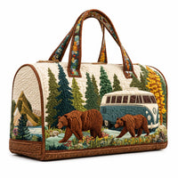 Bear Quilted Duffle Bag LD08 1