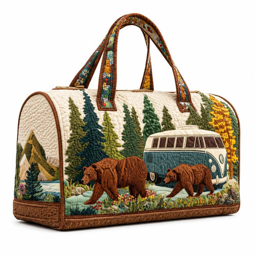 Bear Quilted Duffle Bag LD08