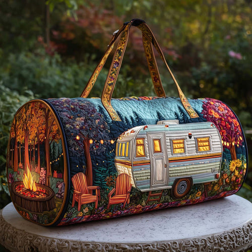 Camping Vibe Quilted Duffle Bag