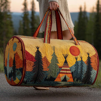 Camping Vibe Quilted Duffle Bag 6