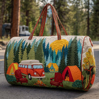 Camping Vibe Quilted Duffle Bag 7
