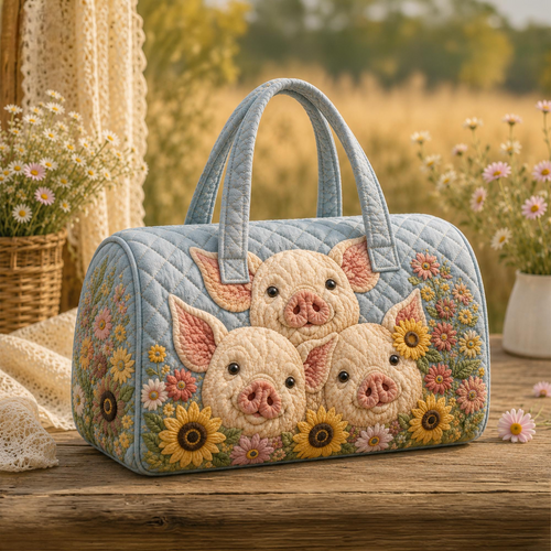The Three Little Pigs Quilted Duffle Bag LV29