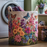 Butterfly Heaven Quilted Laundry Basket 1