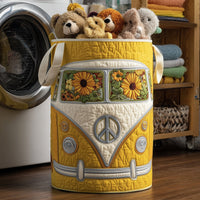 Hippie Van Quilted Laundry Basket 1