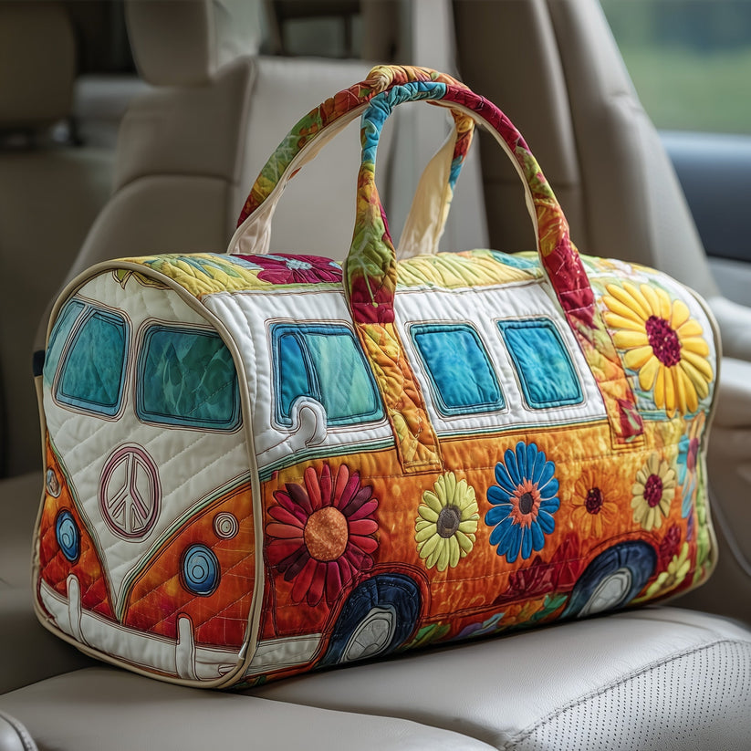Hippie Van Quilted Duffle Bag QV38
