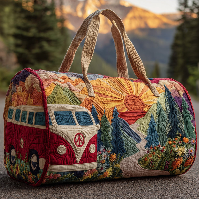 Hippie Van Quilted Duffle Bag QV39