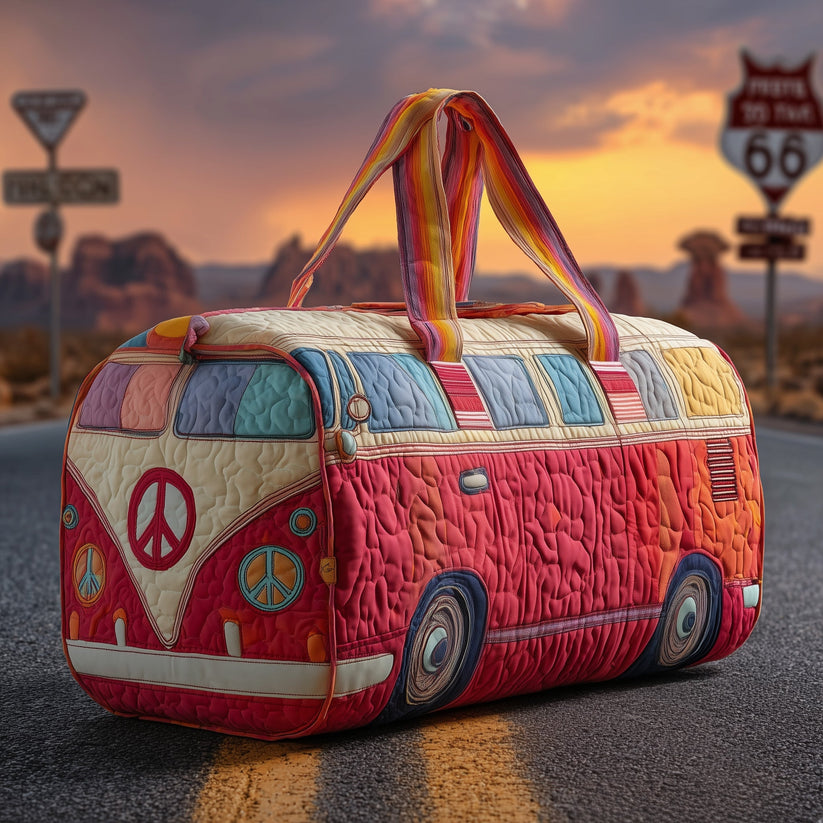 Hippie Van Quilted Duffle Bag QV43