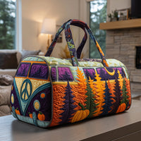 Cozy Fall Pumpkin Quilted Duffle Bag QV62 1