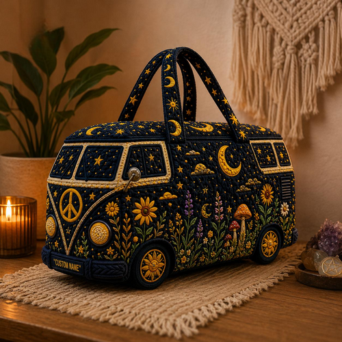 Celestial Personalized Quilted Duffle Bag TN13