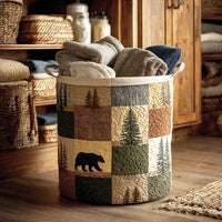 EVIE | WOODLAND PATCH LAUNDRY BASKET 1