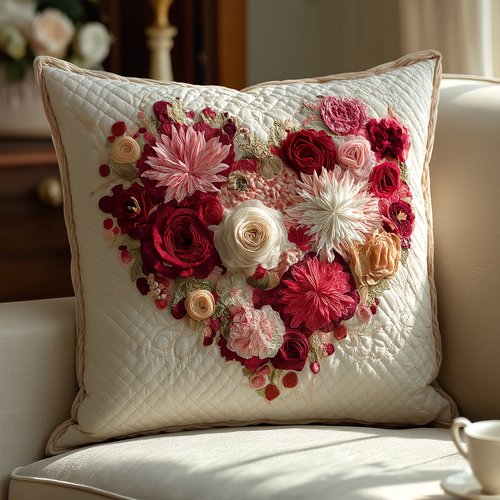 Soft Romance Haven | Handcrafted Pillow Case