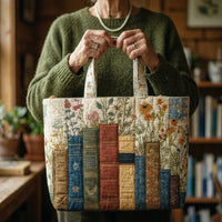 Handcrafted Bag | Books and Flowers 2