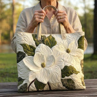 Handcrafted Bag | White Flowers 2