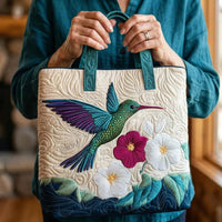 Handcrafted Bag | Hummingbird and Flowers 2