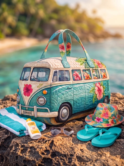 Tropical Hibiscus Quilted Handbag
