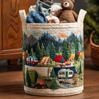 Nature Escape Quilted Laundry Basket 1