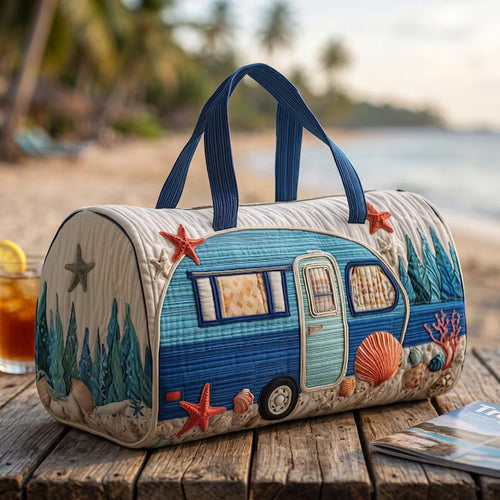 Coastal Caravan Quilted Duffle Bag