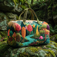 Colorful Woodland Quilted Handbag 2